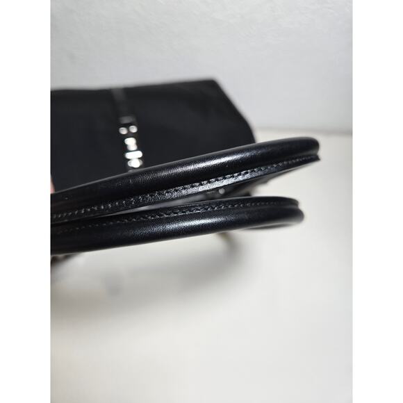 GUCCI Jackie Bardot Shoulder Bag Black Canvas Piston Lock VINTAGE - Picture 13 of 15